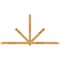 Ekena Millwork Kennewick Rough Sawn Timber Gable Bracket, Western Red Cedar, 108"W x 54"H x 4"D x 4"F, 12/12 Pitch GBW108X54X0404KEN00RWR - alternate 1